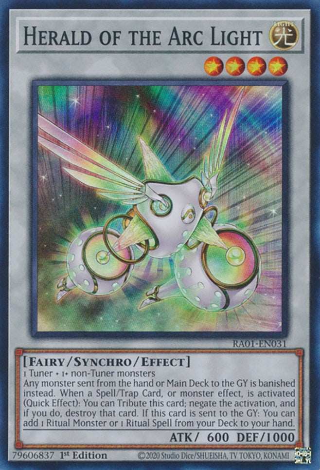 Herald of the Arc Light [RA01-EN031] Super Rare | Exor Games Dartmouth