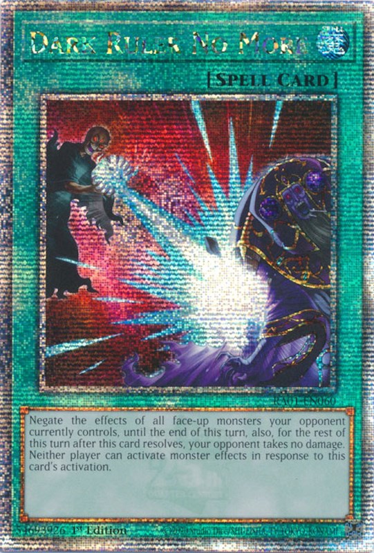 Dark Ruler No More [RA01-EN060] Quarter Century Secret Rare | Exor Games Dartmouth