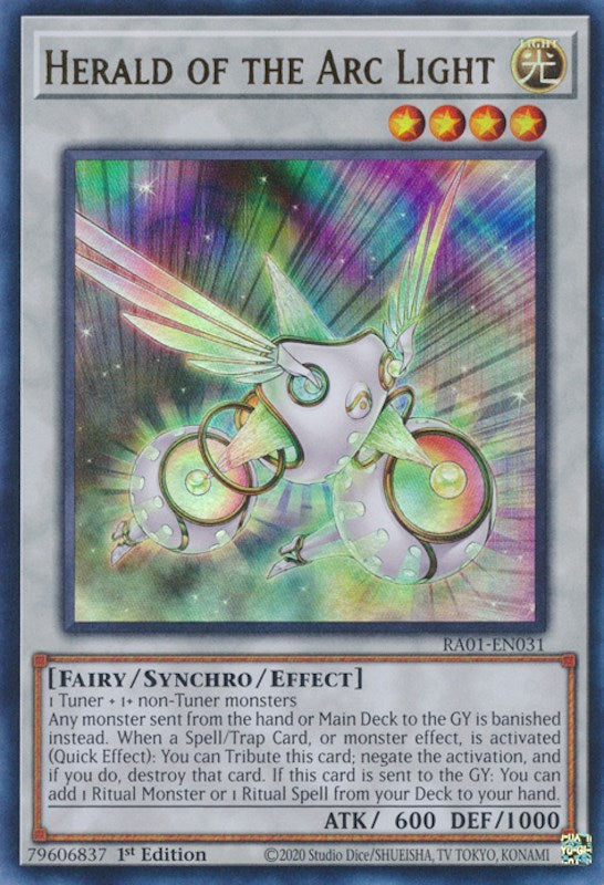 Herald of the Arc Light [RA01-EN031] Ultra Rare | Exor Games Dartmouth