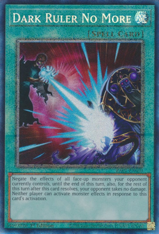 Dark Ruler No More [RA01-EN060] Prismatic Collector's Rare | Exor Games Dartmouth