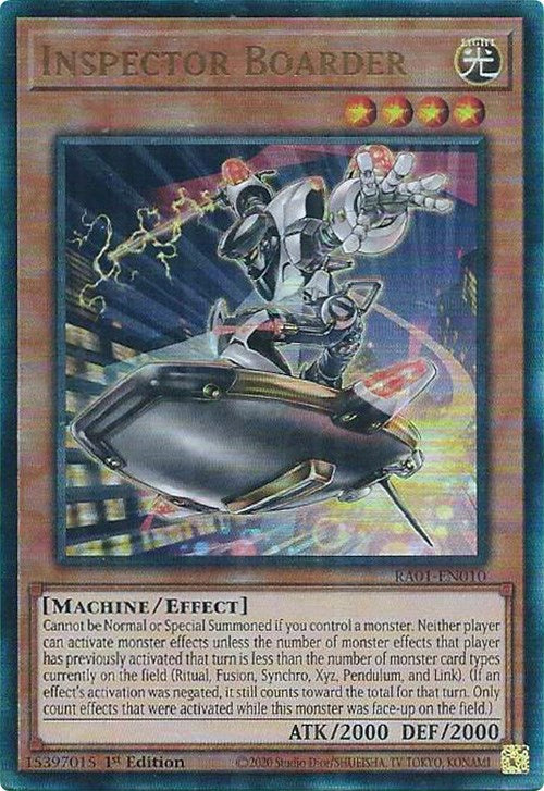 Inspector Boarder [RA01-EN010] Prismatic Ultimate Rare | Exor Games Dartmouth