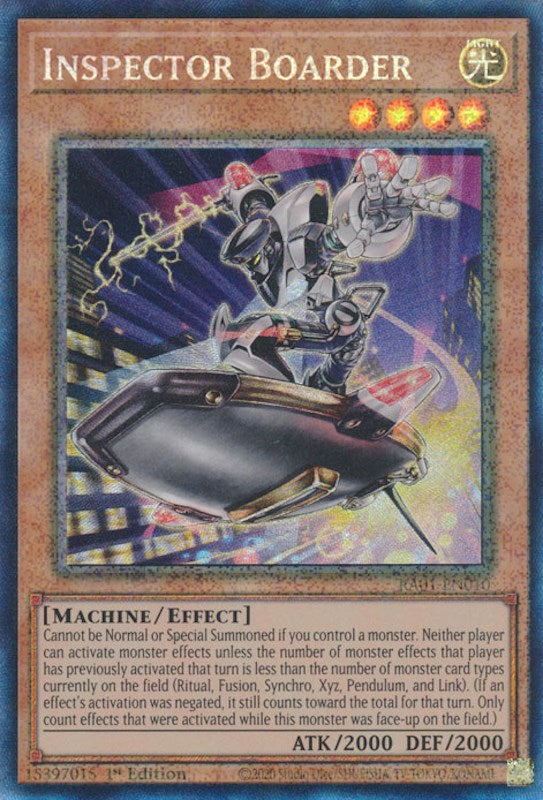 Inspector Boarder [RA01-EN010] Prismatic Collector's Rare | Exor Games Dartmouth