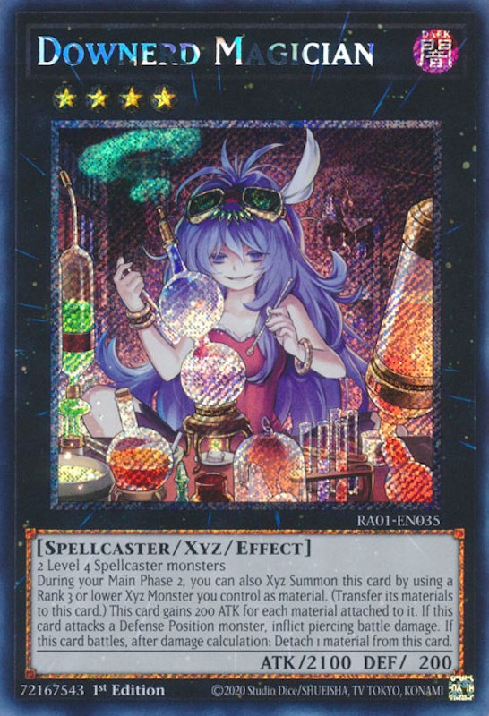 Downerd Magician [RA01-EN035] Platinum Secret Rare | Exor Games Dartmouth