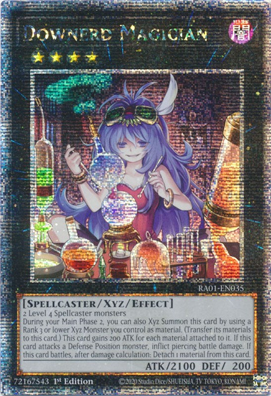 Downerd Magician [RA01-EN035] Quarter Century Secret Rare | Exor Games Dartmouth