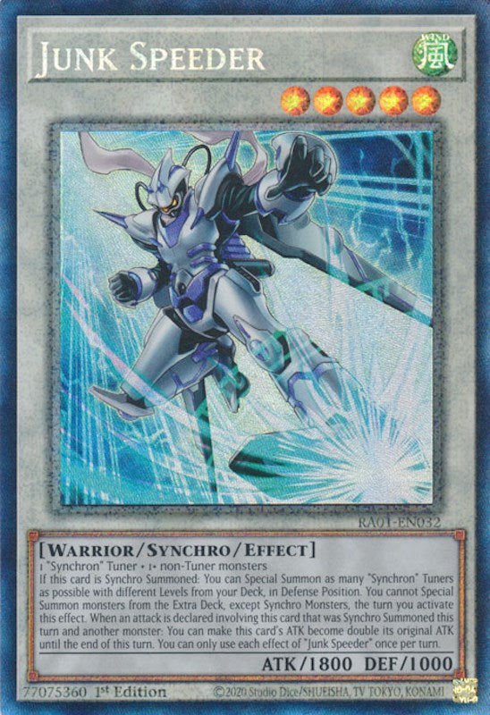 Junk Speeder [RA01-EN032] Prismatic Collector's Rare | Exor Games Dartmouth
