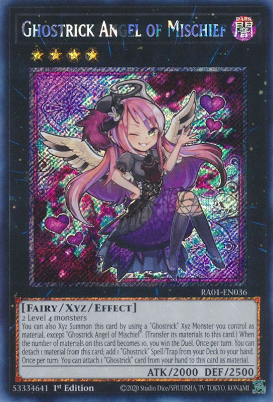 Ghostrick Angel of Mischief [RA01-EN036] Platinum Secret Rare | Exor Games Dartmouth