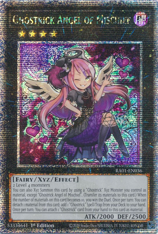 Ghostrick Angel of Mischief [RA01-EN036] Quarter Century Secret Rare | Exor Games Dartmouth
