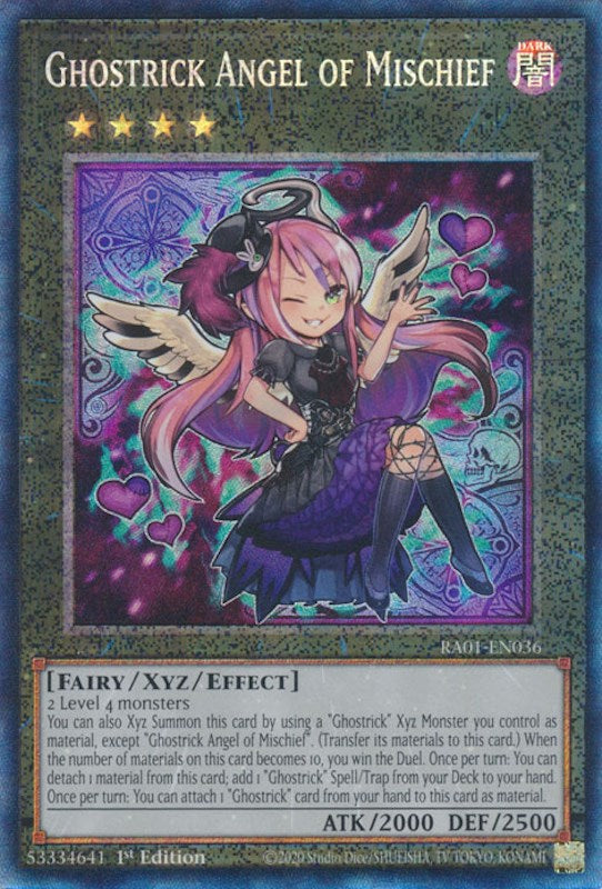 Ghostrick Angel of Mischief [RA01-EN036] Prismatic Collector's Rare | Exor Games Dartmouth