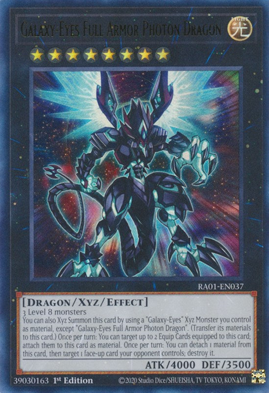 Galaxy-Eyes Full Armor Photon Dragon [RA01-EN037] Ultra Rare | Exor Games Dartmouth