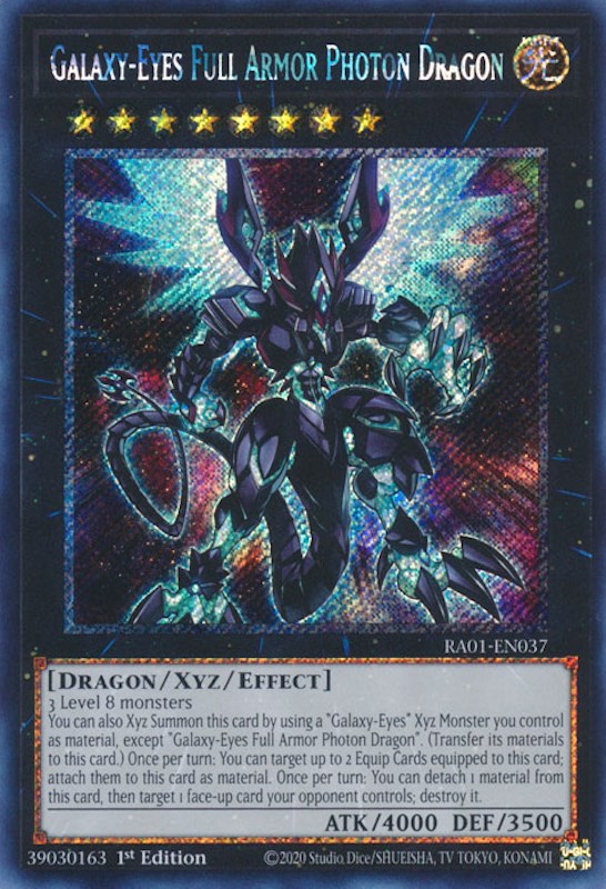 Galaxy-Eyes Full Armor Photon Dragon [RA01-EN037] Platinum Secret Rare | Exor Games Dartmouth