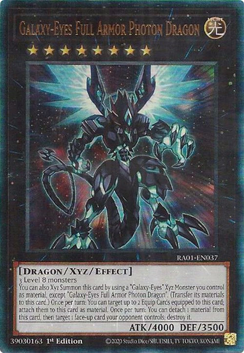 Galaxy-Eyes Full Armor Photon Dragon [RA01-EN037] Prismatic Ultimate Rare | Exor Games Dartmouth