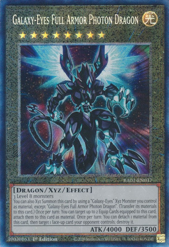 Galaxy-Eyes Full Armor Photon Dragon [RA01-EN037] Prismatic Collector's Rare | Exor Games Dartmouth