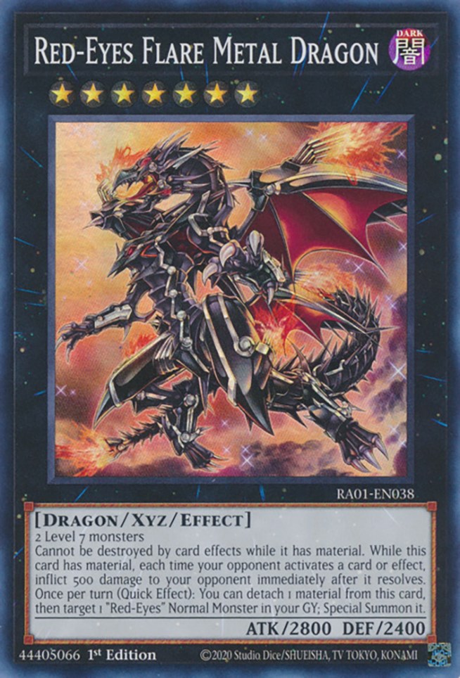 Red-Eyes Flare Metal Dragon [RA01-EN038] Super Rare | Exor Games Dartmouth