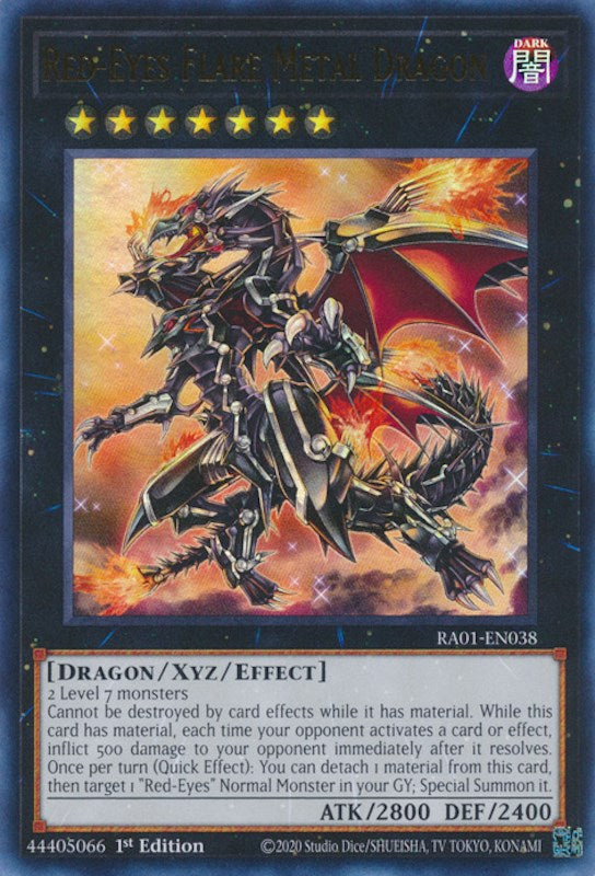 Red-Eyes Flare Metal Dragon [RA01-EN038] Ultra Rare | Exor Games Dartmouth