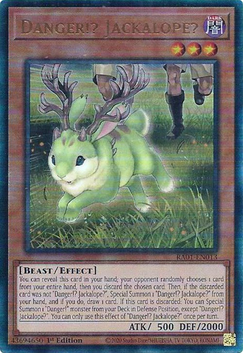 Danger!? Jackalope? [RA01-EN013] Prismatic Ultimate Rare | Exor Games Dartmouth