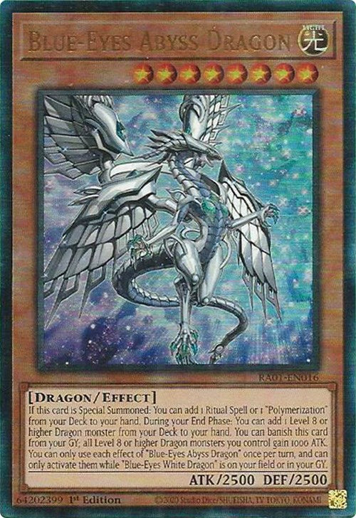 Blue-Eyes Abyss Dragon [RA01-EN016] Prismatic Ultimate Rare | Exor Games Dartmouth