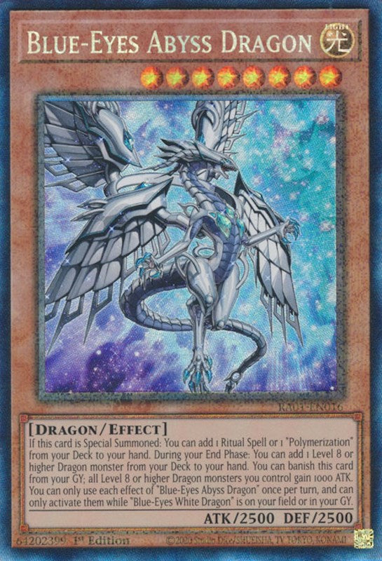 Blue-Eyes Abyss Dragon [RA01-EN016] Prismatic Collector's Rare | Exor Games Dartmouth