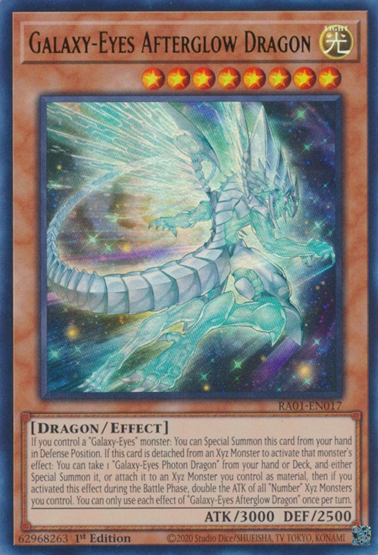 Galaxy-Eyes Afterglow Dragon [RA01-EN017] Ultra Rare | Exor Games Dartmouth