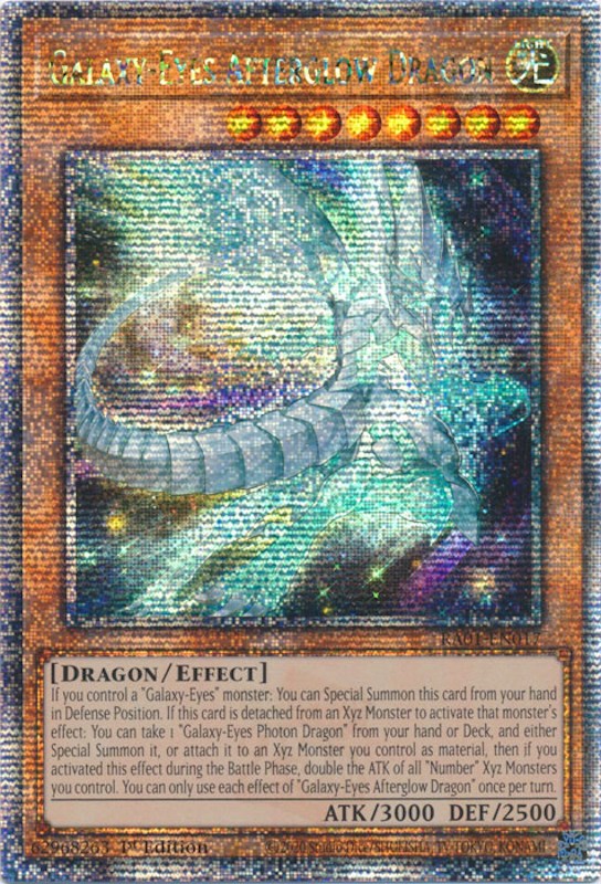Galaxy-Eyes Afterglow Dragon [RA01-EN017] Quarter Century Secret Rare | Exor Games Dartmouth