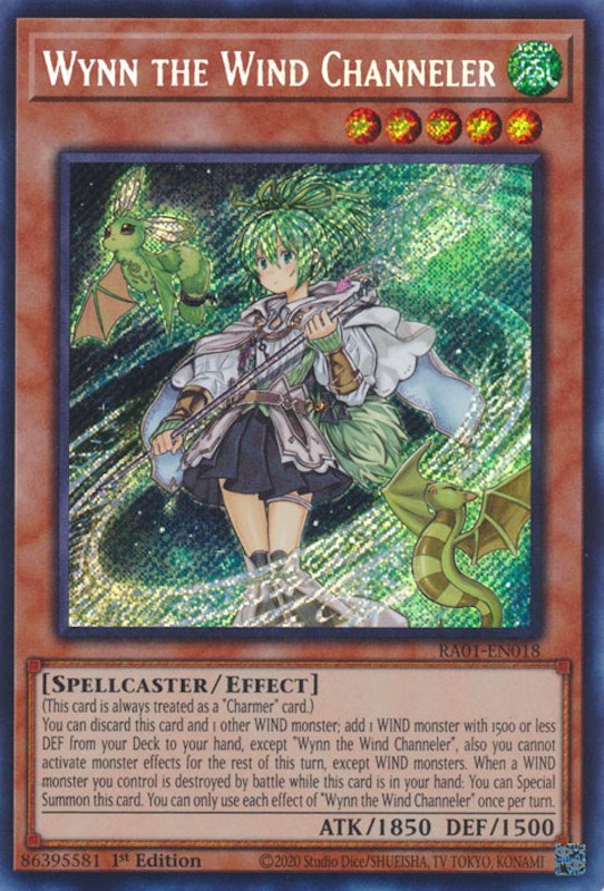 Wynn the Wind Channeler [RA01-EN018] Secret Rare | Exor Games Dartmouth