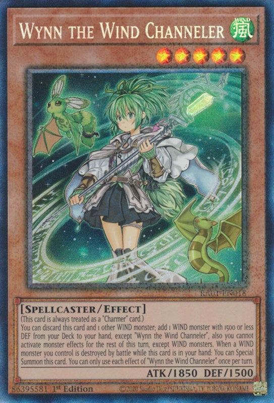 Wynn the Wind Channeler [RA01-EN018] Prismatic Collector's Rare | Exor Games Dartmouth