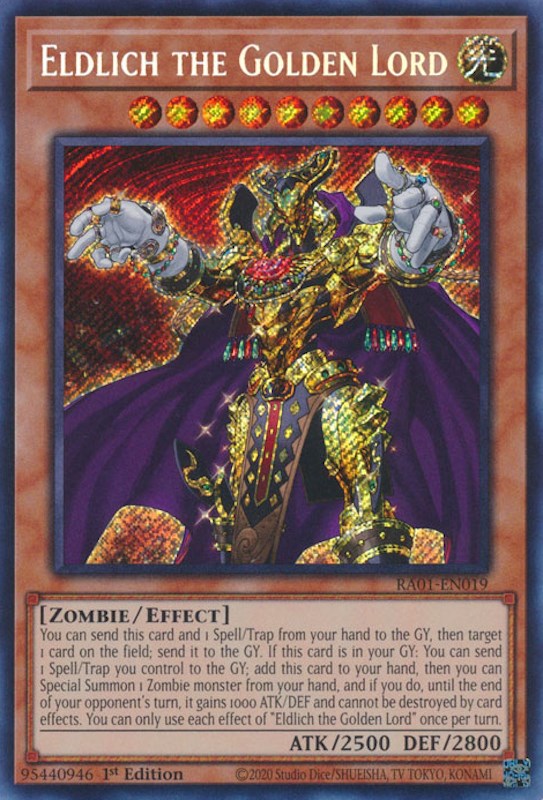 Eldlich the Golden Lord [RA01-EN019] Secret Rare | Exor Games Dartmouth
