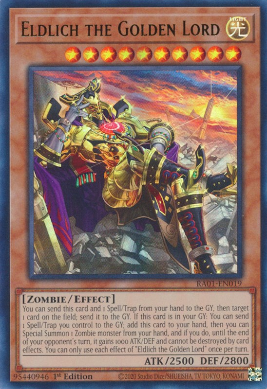 Eldlich the Golden Lord (Alternate Art) [RA01-EN019] Ultra Rare | Exor Games Dartmouth