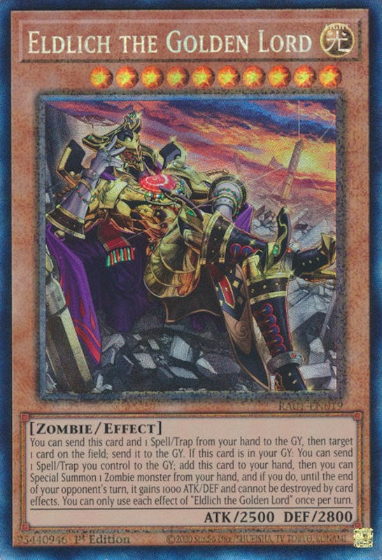 Eldlich the Golden Lord (Alternate Art) [RA01-EN019] Prismatic Collector's Rare | Exor Games Dartmouth