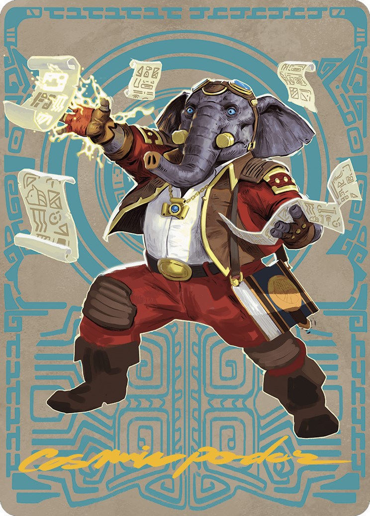 Quintorius Kand Art Card (65/81) (Gold-Stamped Signature) [The Lost Caverns of Ixalan Art Series] | Exor Games Dartmouth