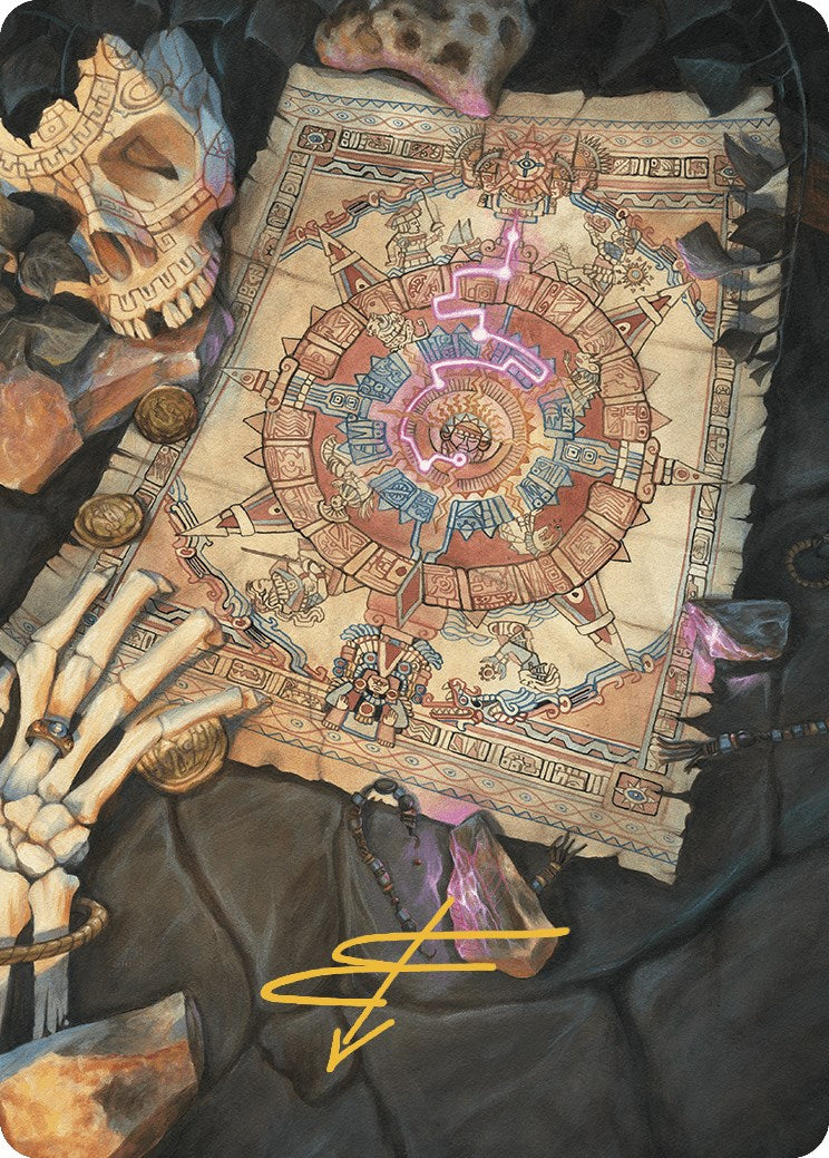 Map Token Art Card (Gold-Stamped Signature) [The Lost Caverns of Ixalan Art Series] | Exor Games Dartmouth