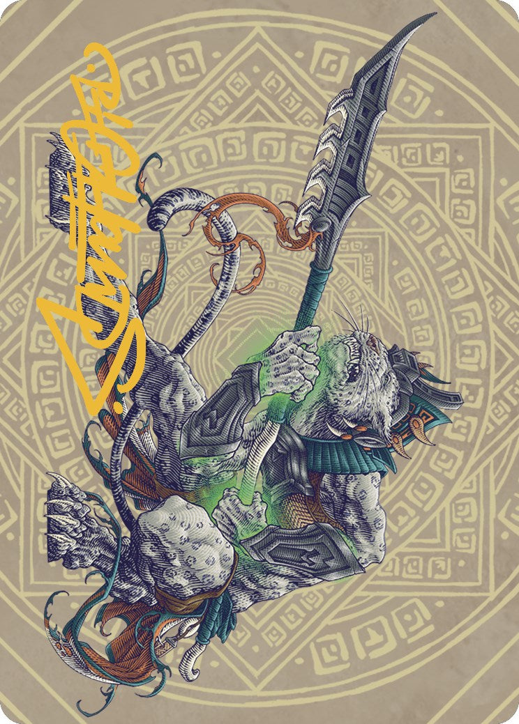 Kutzil, Malamet Exemplar Art Card (Gold-Stamped Signature) [The Lost Caverns of Ixalan Art Series] | Exor Games Dartmouth