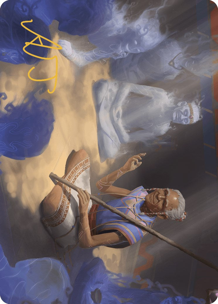 Ancestral Reminiscence Art Card (Gold-Stamped Signature) [The Lost Caverns of Ixalan Art Series] | Exor Games Dartmouth