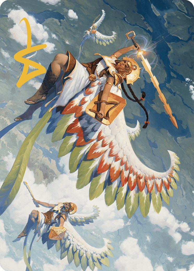 Resplendent Angel Art Card (5/81) (Gold-Stamped Signature) [The Lost Caverns of Ixalan Art Series] | Exor Games Dartmouth