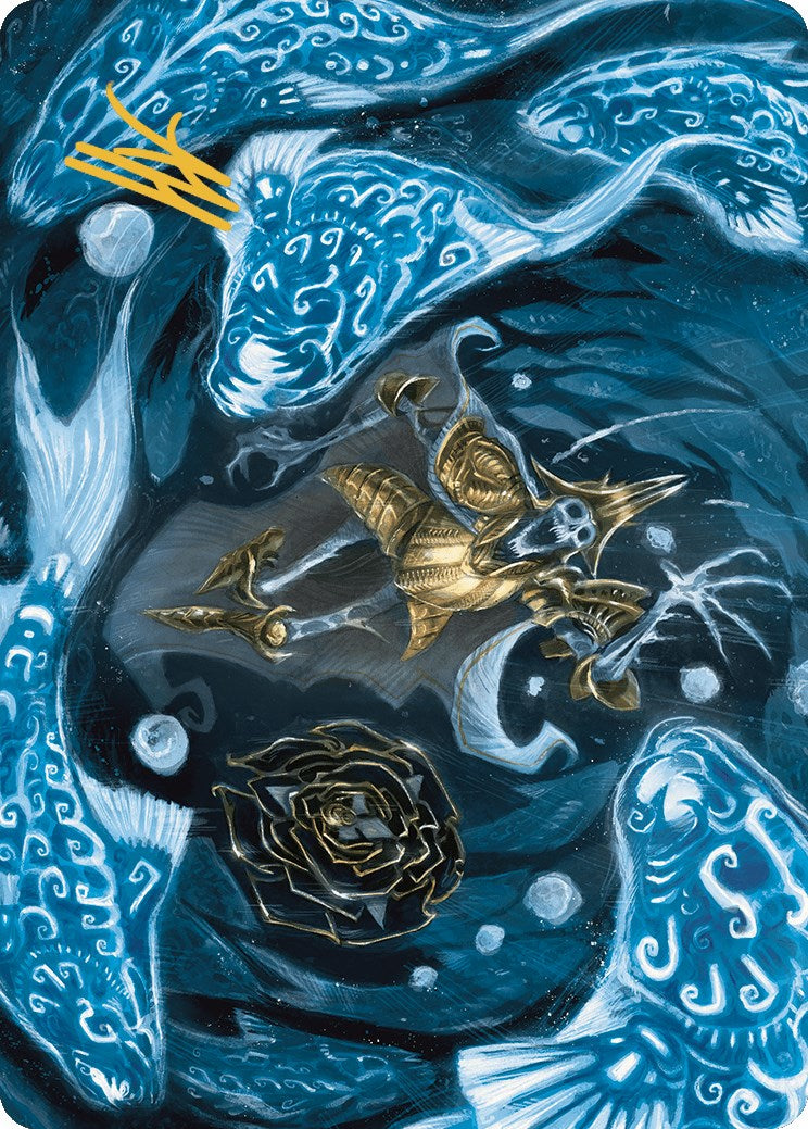 Eaten by Piranhas Art Card (Gold-Stamped Signature) [The Lost Caverns of Ixalan Art Series] | Exor Games Dartmouth