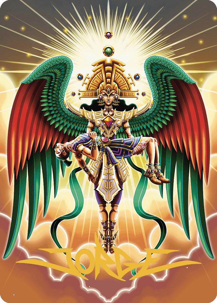 Resplendent Angel Art Card (59/81) (Gold-Stamped Signature) [The Lost Caverns of Ixalan Art Series] | Exor Games Dartmouth