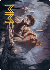 Bedrock Tortoise Art Card (Gold-Stamped Signature) [The Lost Caverns of Ixalan Art Series] | Exor Games Dartmouth