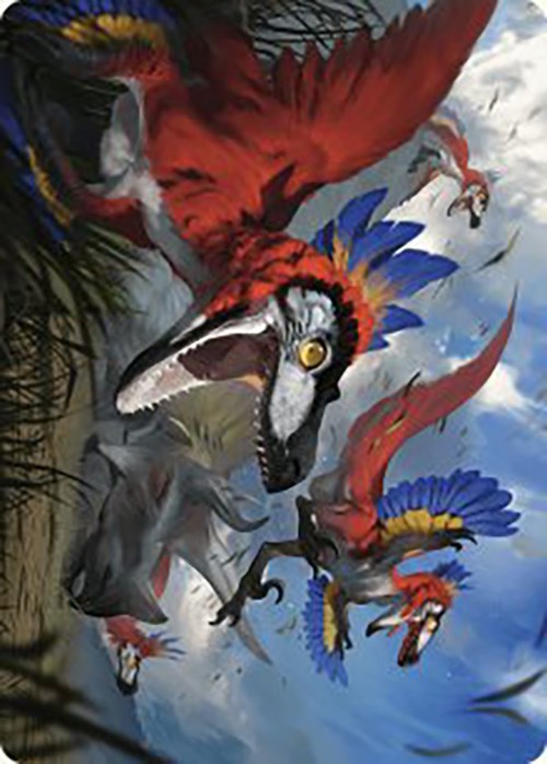 Wrathful Raptors Art Card [The Lost Caverns of Ixalan Art Series] | Exor Games Dartmouth