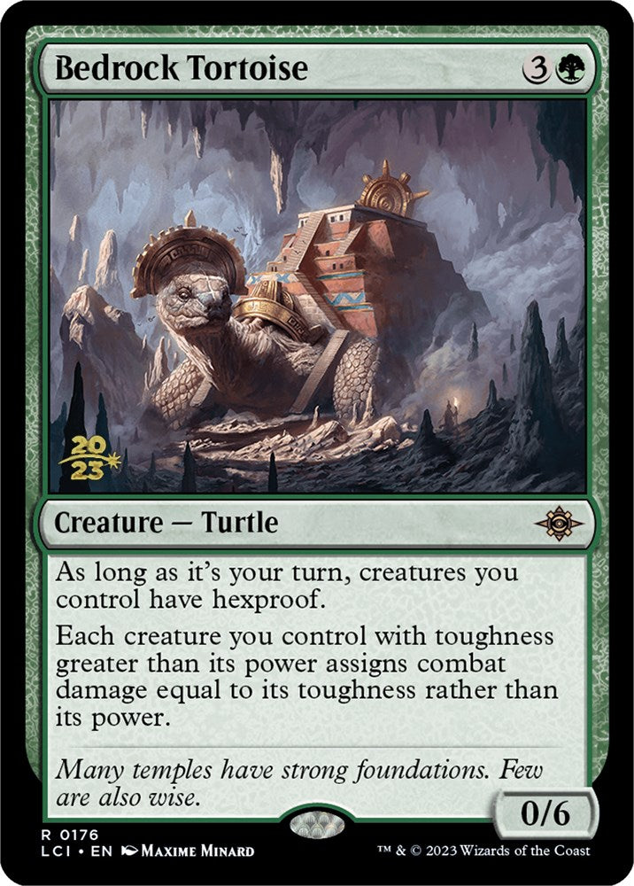 Bedrock Tortoise [The Lost Caverns of Ixalan Prerelease Cards] | Exor Games Dartmouth