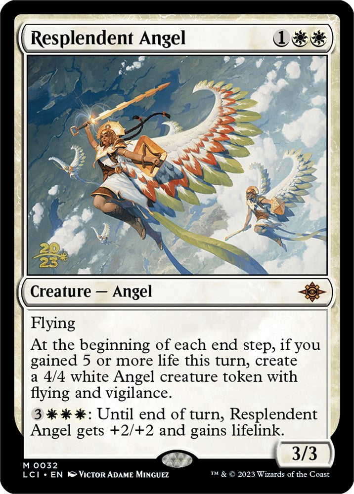 Resplendent Angel (LCI) [The Lost Caverns of Ixalan Prerelease Cards] | Exor Games Dartmouth