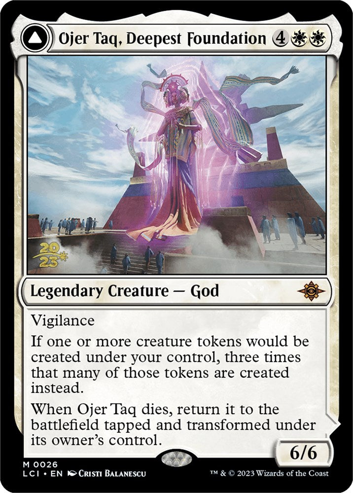 Ojer Taq, Deepest Foundation // Temple of Civilization [The Lost Caverns of Ixalan Prerelease Cards] | Exor Games Dartmouth