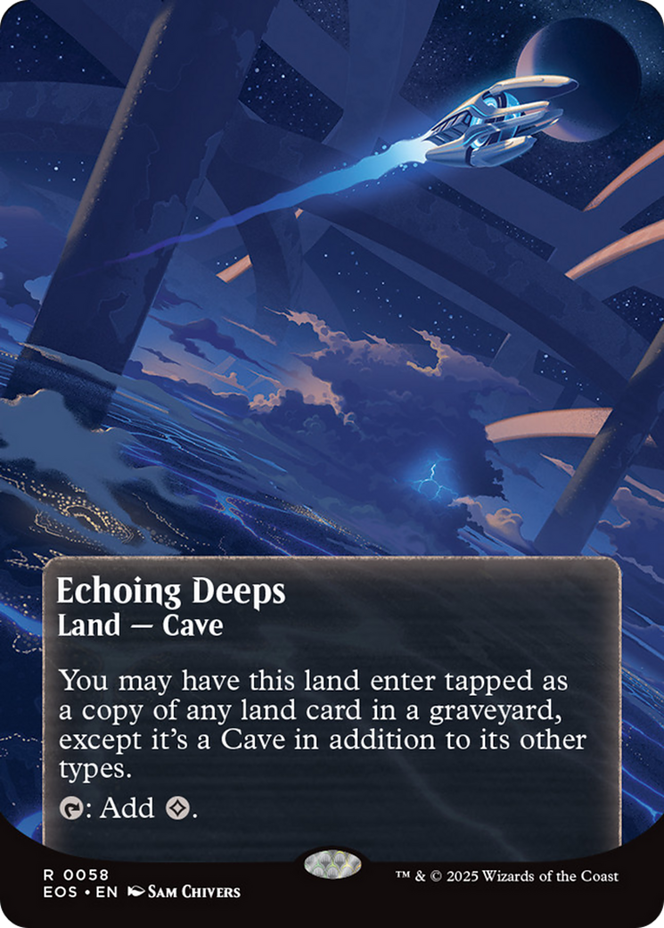 Echoing Deeps (0058) (Borderless) [Edge of Eternities: Stellar Sights] | Exor Games Dartmouth