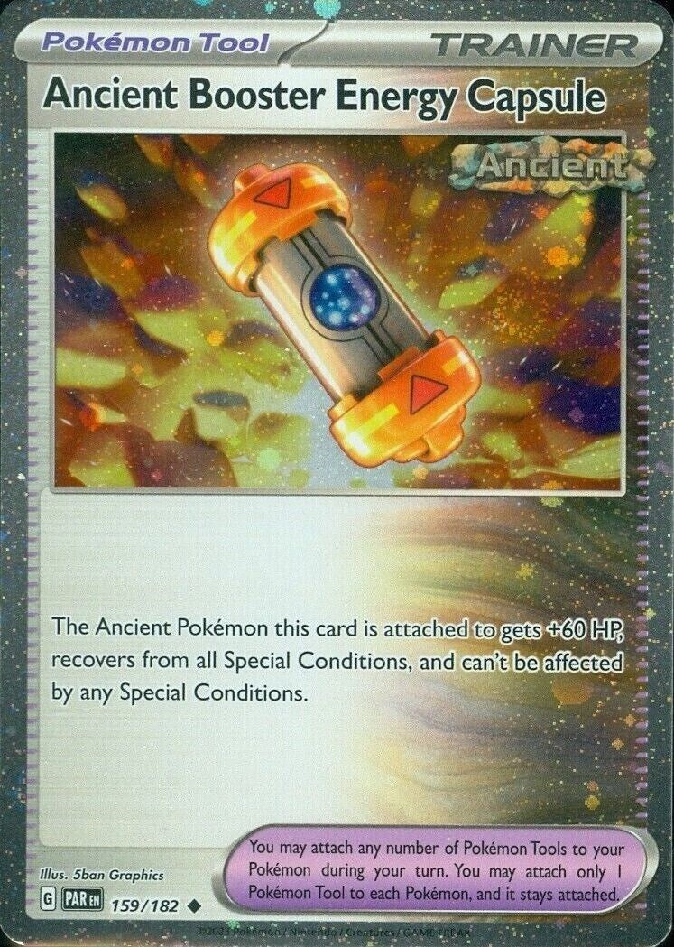 Ancient Booster Energy Capsule (159/182) (Cosmos Holo) [Scarlet & Violet: Paradox Rift] | Exor Games Dartmouth