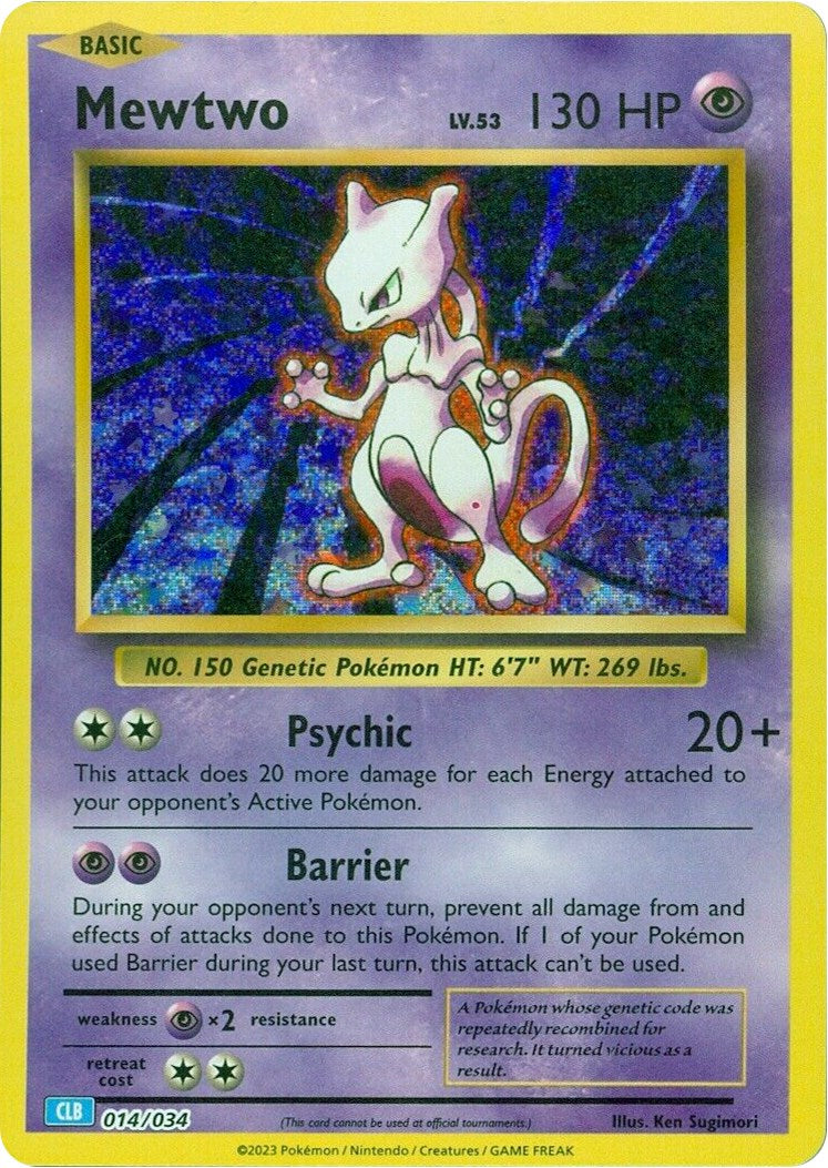 Mewtwo [Trading Card Game Classic] | Exor Games Dartmouth