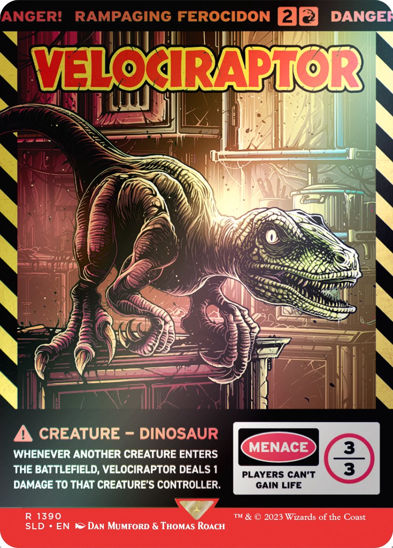 Velociraptor - Rampaging Ferocidon (Rainbow Foil) [Secret Lair Drop Series] | Exor Games Dartmouth