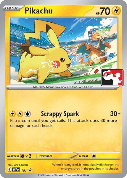 Pikachu (101) (Play Pokemon Promo) [League & Championship Cards] | Exor Games Dartmouth