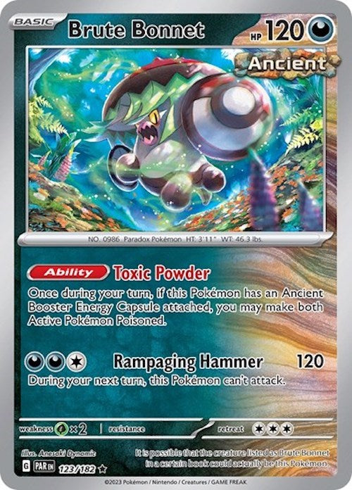 Brute Bonnet (123/182) (Cosmos Holo) [Scarlet & Violet: Paradox Rift] | Exor Games Dartmouth