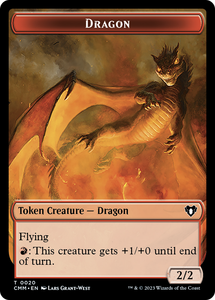 Dragon Token (20) [Commander Masters Tokens] | Exor Games Dartmouth