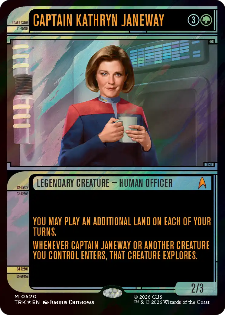 Captain Kathryn Janeway (Showcase) (Surge Foil) [Star Trek] | Exor Games Dartmouth