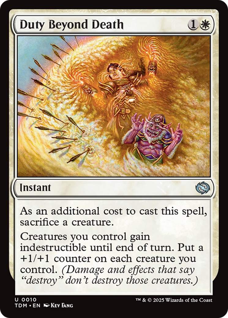Duty Beyond Death [Tarkir: Dragonstorm] | Exor Games Dartmouth
