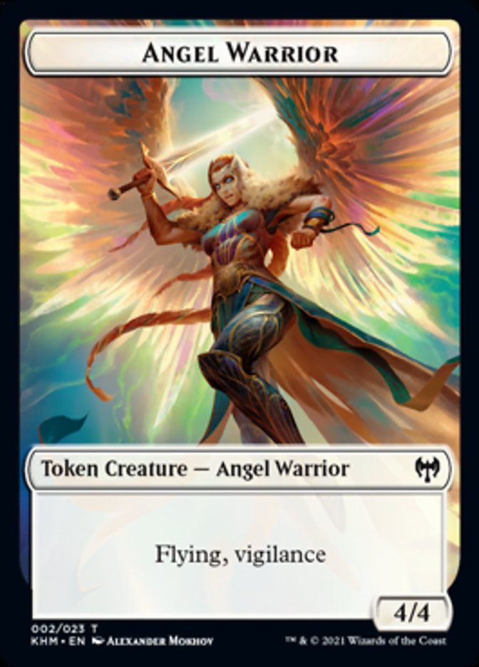 Angel Warrior Token [Kaldheim Tokens] | Exor Games Dartmouth